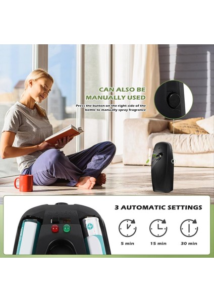 Otomatik Hava Fazı Sprey Dispenser, Oda/tuvalet Için Çoklu Zaman Kokusu/mist Sürüm Ayarları (Yurt Dışından) modelleri