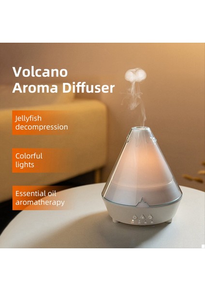 180 ml Esansiyel Yağı Difüzör Volkan Nemlendirici Alev Aromalı Denizanası Mist 7 Renkli LED Otomatik Kapanma Ev Ofis Için (Yurt Dışından) fırsatları