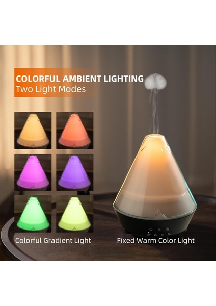 180 ml Ultrasonik Serin Mist Nemlendirici Volkan Nemlendirici Alev Aromalı Denizanası Mist Ev Ofis Için Otomatik Kapanma (Yurt Dışından) modelleri