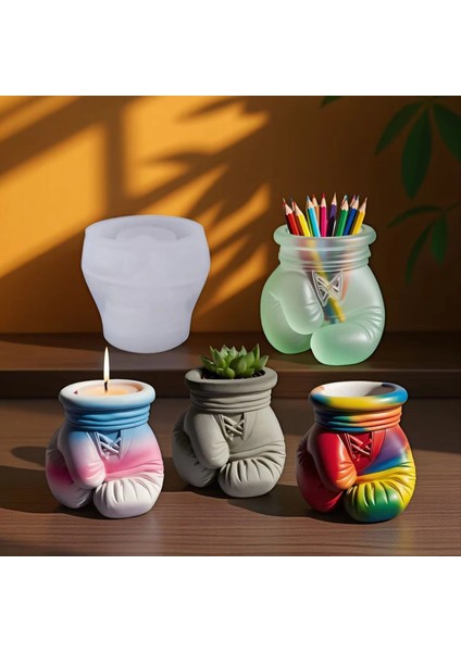 Dıy Epoksi Kalıp Aromaterapi Mum Bardak Vazo Depolama Silikon Boks Eldiveni Alçı Bardak Yapımı Kalıp (Yurt Dışından) fiyatları