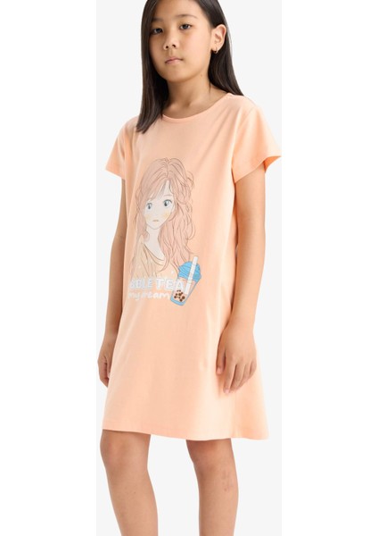 Kız Çocuk Kısa Kollu Elbise