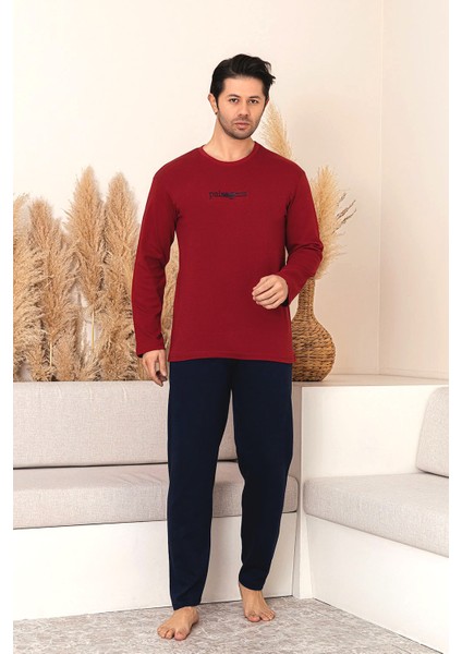Pamuklu Uzun Kollu Erkek Pijama Takımı