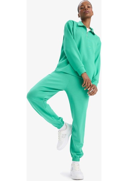 Fit Standart Fit Cepli Jogger Paça Standart Fit Basic Düz Modal Pantolon B1794AX25SP