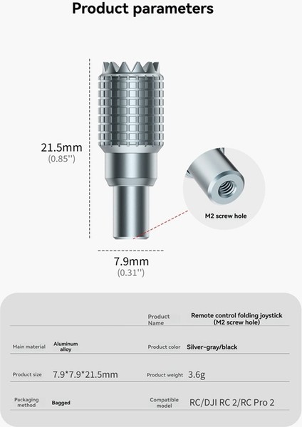 2 Adet Başparmak Rocker Joystick Djı Rc/rc2/rc Pro2 Uzaktan Kumanda Olmayan Sökme Teleskopik Katlanır Joystick Siyah (Yurt Dışından) modelleri