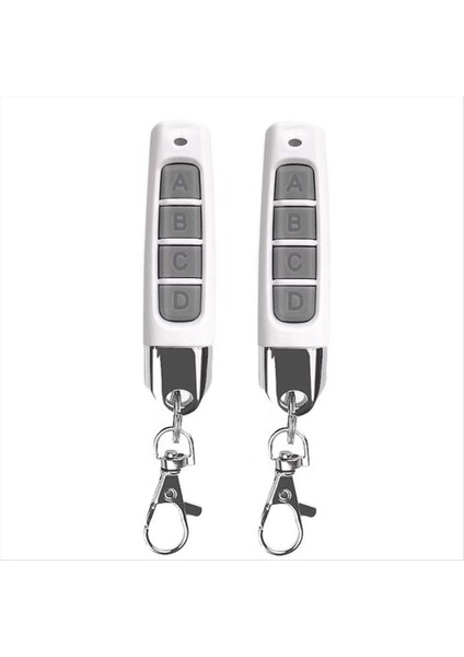 2 Adet 433 Mhz Uzaktan Kumanda Kompakt Kablosuz Teksir Garaj Kapıları Kapı Sistemleri Için Evrensel Uyumluluk Beyaz (Yurt Dışından)