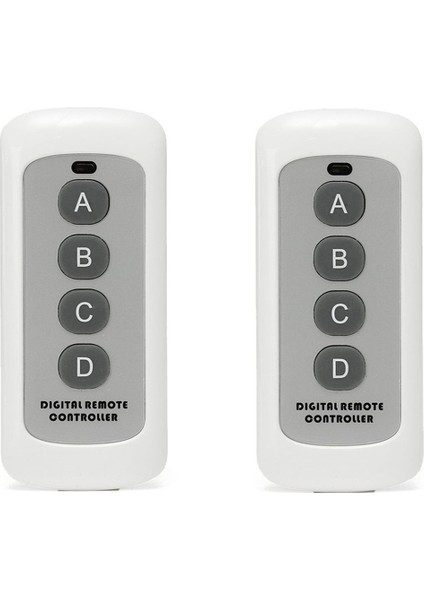 4x 433MHZ Kablosuz Rf Uzaktan Kumanda Beyaz 4 Düğmeli Uzaktan Kumanda EV1527 Öğrenme Kodu Kablosuz Uzaktan Kumanda (Yurt Dışından) fiyatları