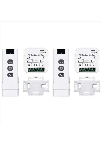 2x Tuya Wifi Akıllı Perde Anahtarı Kontrolörleri Stor Perde Deklanşör Motoru Akıllı Yaşam App Uzaktan Kumanda Alexa Google (Yurt Dışından)