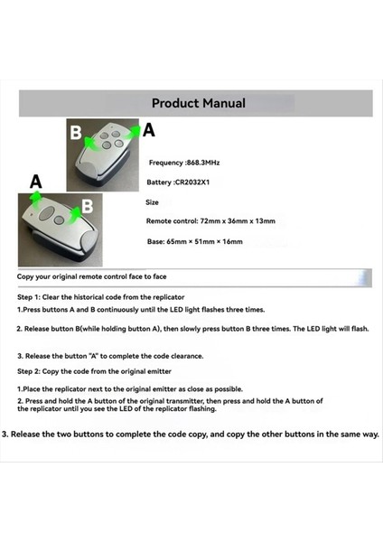 868MHZ Garaj Kapısı Marantec Digital D302 D304 D313 D323 D323 Kopya Garaj Kapısı Açıcı 4 Anahtarlar (Yurt Dışından) modelleri