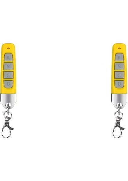 Garaj Kapıları Kapı Sistemleri Için 2x 433MHZ Rf Uzaktan Kumanda Kompakt Kablosuz Teksir Evrensel Uyumluluk C (Yurt Dışından)