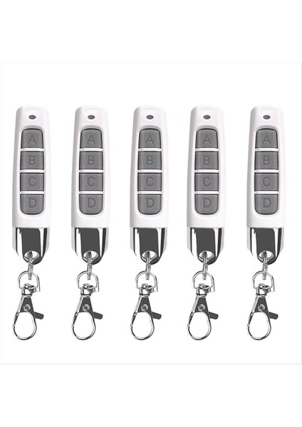 5 Adet 433 Mhz Uzaktan Kumanda Kompakt Kablosuz Teksir Garaj Kapıları Kapı Sistemleri Için Evrensel Uyumluluk Beyaz (Yurt Dışından)
