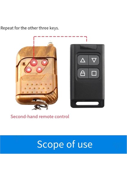 4x Kablosuz Rf 433 Mhz Otomatik Kopyalama Uzaktan Kumanda Elektrikli Garaj Kapısı Açıcı Denetleyici Teksir Klon Verici (Yurt Dışından) indirimleri