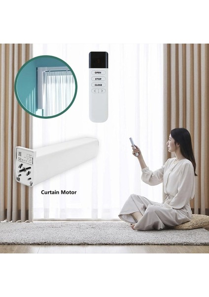 Elektrikli Perde Için Kablosuz Uzaktan Kumanda 433 Mhz Taşınabilir Uzaktan Kumanda Kolu Akıllı Ev Sahne Kontrol Anahtarı (Yurt Dışından) fiyatları