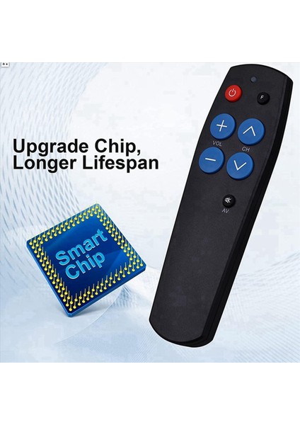 2x Evrensel Yaşlılar Için Uzaktan Kumanda Öğrenin 7 Büyük Tuşlar Tv Stb DVD Kutusu Aydınlatma Kontrolöründen Kod Kopyalayın (Yurt Dışından) indirimleri