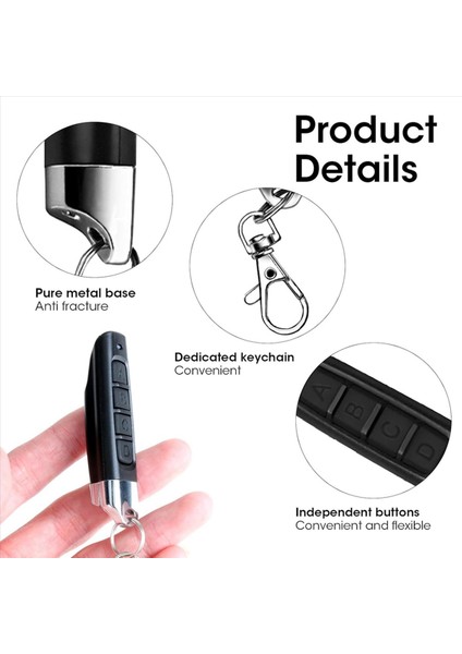 9 Adet 433MHZ Kopya Uzaktan Açıcı Evrensel Garaj Kapısı Denetleyicisi Kablosuz Klonlama Anahtarlık 4ın1 Uzaktan Kumanda Teksir (Yurt Dışından) modelleri