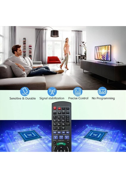 2x Uzaktan Kumanda N2QAYB000980 Panasonic Blu-Ray Disk DVD Oynatıcı Için Yedek HDD Kaydedici N2QAYB000611 N2QAYB000755 (Yurt Dışından) indirimleri