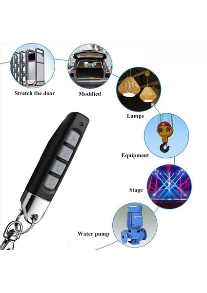 2x 433MHZ Rf Uzaktan Kumanda Garaj Kapıları Kapı Sistemleri Için Kompakt Kablosuz Teksir Evrensel A (Yurt Dışından) modelleri