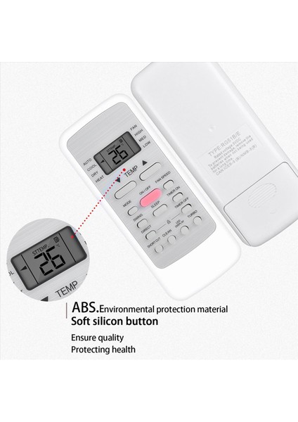 Midea RG51B(1)/EU1 RG51B(2)/E RG51B/E Klima Için 2x Yeni Uzaktan Kumanda (Yurt Dışından) fırsatları