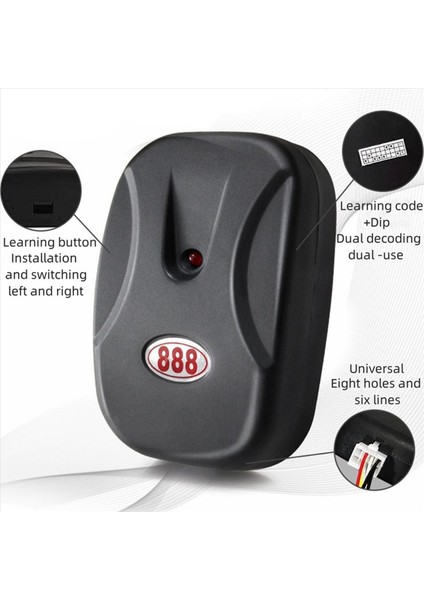 2x 888 Alıcı 433 Mhz AC220V Harici Motor Zinciri Motor Kontrol Garaj Kapısı Panjur Kapı Kontrol Kutusu (Yurt Dışından) fırsatları