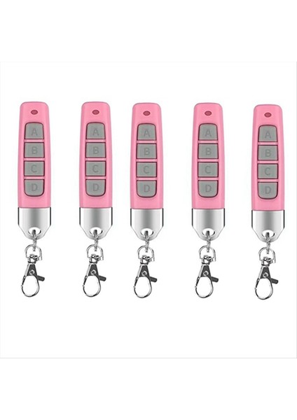 5 Adet 433 Mhz Uzaktan Kumanda Kompakt Kablosuz Teksir Garaj Kapıları Kapı Sistemleri Için Evrensel Uyumluluk Pembe (Yurt Dışından)