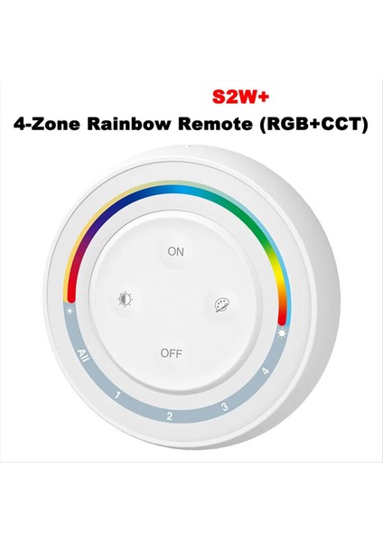 S2W+ 4-Zone 2.4ghz Rainbow Uzaktan Ayarlanabilir Doygunluk Cct/parlaklık Anahtarı Seri Ampul Işık Denetleyicisi Için Rgbcct (Yurt Dışından) modelleri