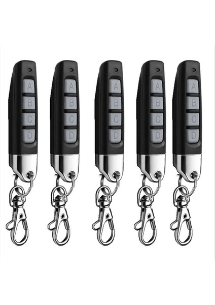 5 Adet 433 Mhz Uzaktan Kumanda Kompakt Kablosuz Teksir Garaj Kapıları Kapı Sistemleri Için Evrensel Uyumluluk Siyah (Yurt Dışından)