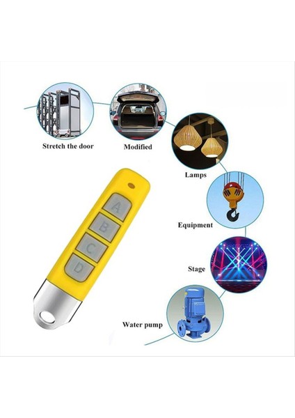 5 Adet 433 Mhz Uzaktan Kumanda Kompakt Kablosuz Teksir Garaj Kapıları Kapı Sistemleri Için Evrensel Uyumluluk Siyah (Yurt Dışından) fiyatları