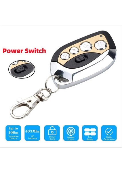 Garaj Kapısı/elektrik Perdesi Için Yeni 433MHZ Evrensel Uzaktan Kumanda Çoğaltıcı - Metal Keyfob Klonu (Yurt Dışından) modelleri