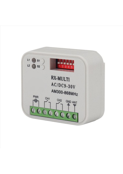 5x Uzaktan Kumanda Anahtarı Alıcısı 300-868MHZ Alıcı Evrensel Ac/dc 9-30V Garaj Kapısı Kontrolü Garaj Anahtarı (Yurt Dışından) fırsatları