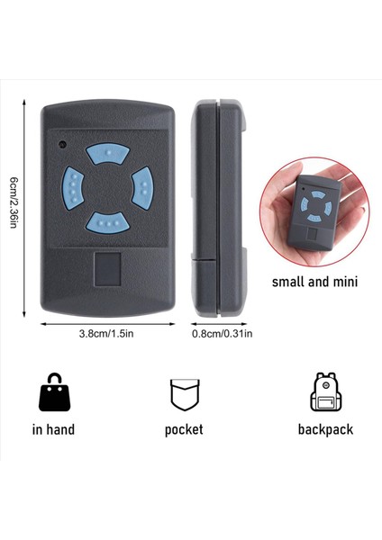 6 Paket Garaj Kapısı Uzaktan Kumanda Verici Hormann HSM4-868 HSE2-868 HS4-868 HSM2-868 868MHZ Kapı Açıcı Fob (Yurt Dışından) fırsatları