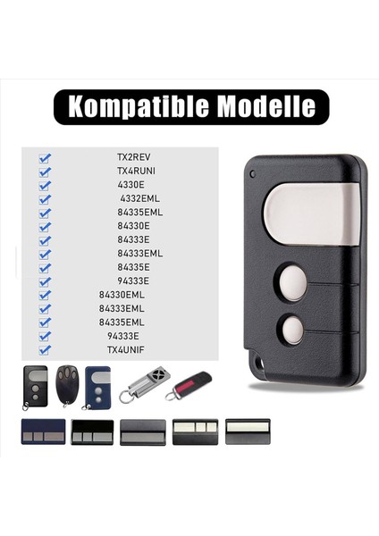 4 Adet Garaj Kapısı Açacağı Uzaktan Kumanda Chamberlain Motorlift Liftmaster TX4RUNI TX2REV 84335EML 94333E 433 92MHZ (Yurt Dışından) indirimleri