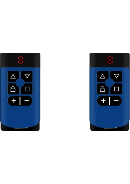 2x 6 Düğmeli Garaj Kapısı Uzaktan Kumanda Teksir 315MHZ-868MHZ Çok Frekanslı Kod Kapmak Klon Kapısı Garaj A (Yurt Dışından)