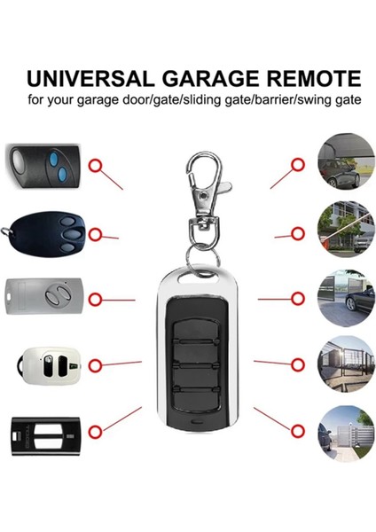 2 Adet Garaj Kapı Uzaktan Kumandası Çok Frekanslı 280-868MHZ Evrensel Garaj Uzaktan Kumanda Teksir Klon (Yurt Dışından) fırsatları