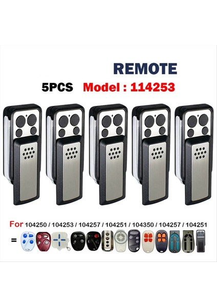 5 Adet 114253 Garaj Kapısı/kapı Uzaktan Kumandası 433 92MHZ Avıdsen 104257 104251 114253 Elektrikli Kapı Anahtarlık (Yurt Dışından) fiyatları