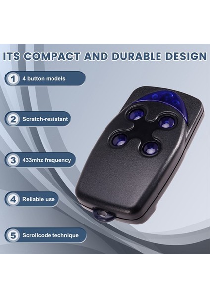 10 Pcs FLO4RS 433MHZ Garaj Kapı Uzaktan Kumanda Açıcı Flor-S Uzaktan Kumanda 4 Düğme Haddeleme Kodu El Terici (Yurt Dışından) fiyatları
