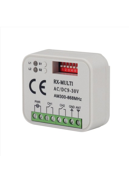 4x Uzaktan Kumanda Anahtarı Alıcısı 300-868MHZ Alıcı Evrensel Ac/dc 9-30V Garaj Kapısı Kontrolü Garaj Anahtarı (Yurt Dışından) fırsatları