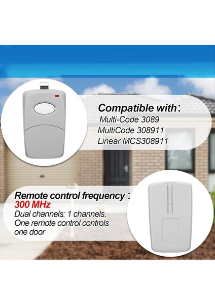 4 Adet 1 Kanal Kapısı Açacağı Uzaktan Çoklu Kod 308911 Doğrusal MCS308911 300 Mhz Garaj Kapısı Açacağı Uzaktan Kumanda (Yurt Dışından) fiyatları