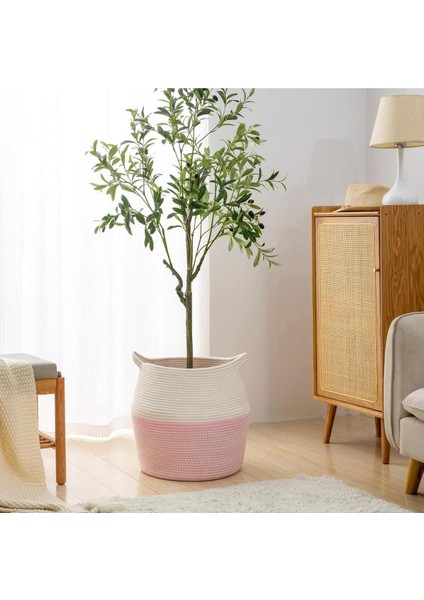 Hasır, Jüt Sepet, Banyo Sepeti, Havlu Sepeti, Kirli Sepeti, Oyuncak Sepeti, Düzenleyici, 40X45 fırsatları