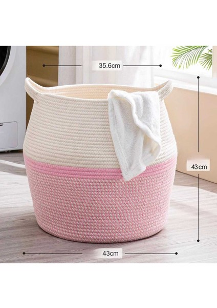 Hasır, Jüt Sepet, Banyo Sepeti, Havlu Sepeti, Kirli Sepeti, Oyuncak Sepeti, Düzenleyici, 40X45