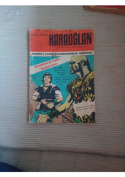 Karaoglan 1966 Basımı Camakonun Intıkamı 4 Fasıkul Kapaklı 32×4=128 Sayfa Sadece Sirt Ust Kisminda Kucuk Deforme Haric Cok Iyi Durumdadır