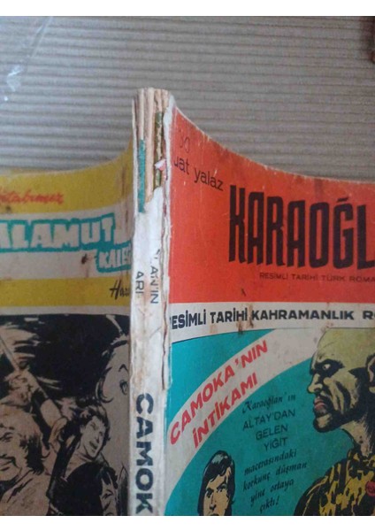 Karaoglan 1966 Basımı Camakonun Intıkamı 4 Fasıkul Kapaklı 32×4=128 Sayfa Sadece Sirt Ust Kisminda Kucuk Deforme Haric Cok Iyi Durumdadır modelleri