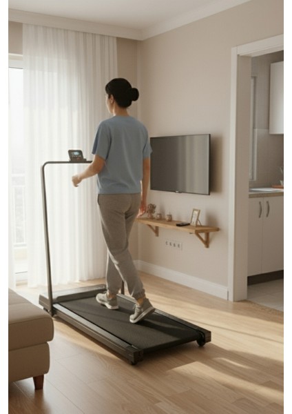 Uzaktan Kumandalı Katlanabilir Portatif Yürüyüş ve Koşu Bandı – 1.5 Hp