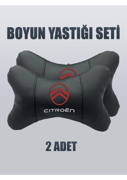 Citroën Yeni Logo Ortopedik Boyun Yastığı ve Kemer Kılıfı – Premium Araba Içi Set modelleri