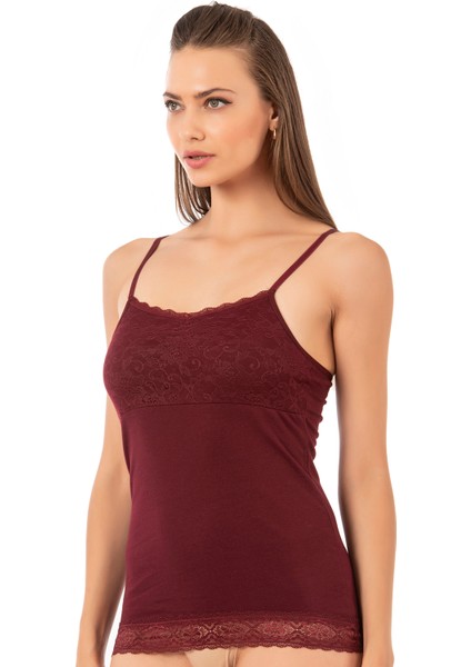 Özkan 24186 Kadın Pamuklu Likralı Süprem Dantel Kuplu Ince Askılı Atlet modelleri