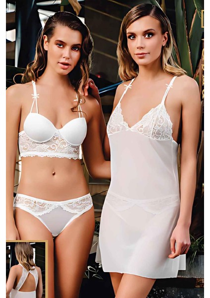 1312 Büşra Sütyen Külot Kombinezon Takım Kadın fiyatları