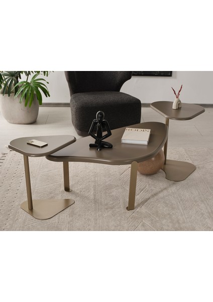 Piano Demonteorta Sehpa ve 2 Li Zigon Sehpa Set