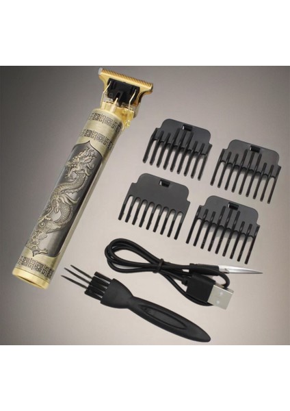 🔸 Profesyonel Tıraş & Kontür Saç Sakal Kesme Makinesi – Dragon Model