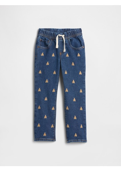 Erkek Bebek Mavi Pull-On Original Straight Jean Pantolon