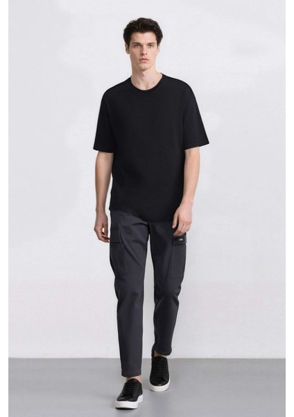 Relax Fit Rahat Kesim Yazlık Pantolon Kargo Cepli Düz Paça