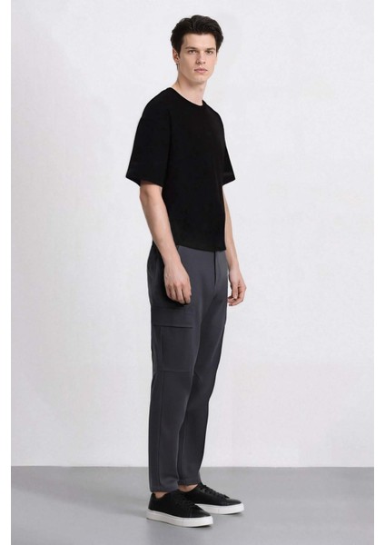 Relax Fit Rahat Kesim Yazlık Pantolon Kargo Cepli Düz Paça