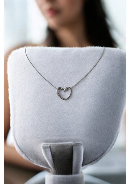 3'lü Hediye Set Kalpli Çelik Kolye Seti,sonsuzluk Gülü,peluş Anahtarlık-Sevgiliye Arkadasa Hediye